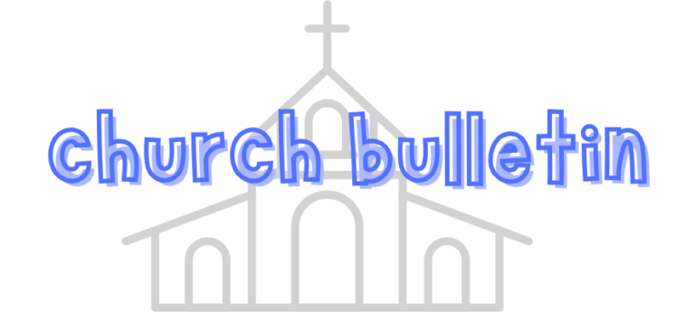 church bulletin