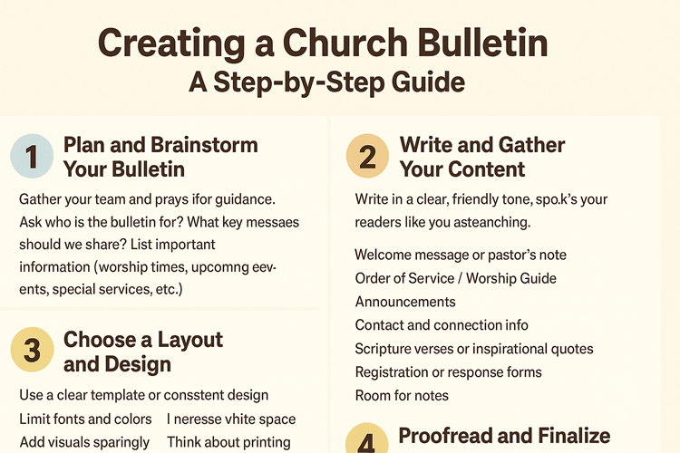 Create a Church Bulletin