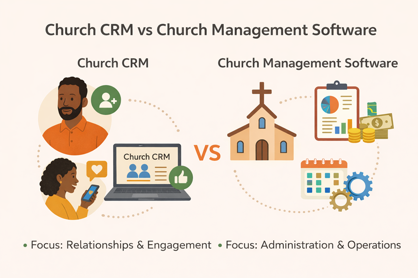 Church CRM vs Church Management Software