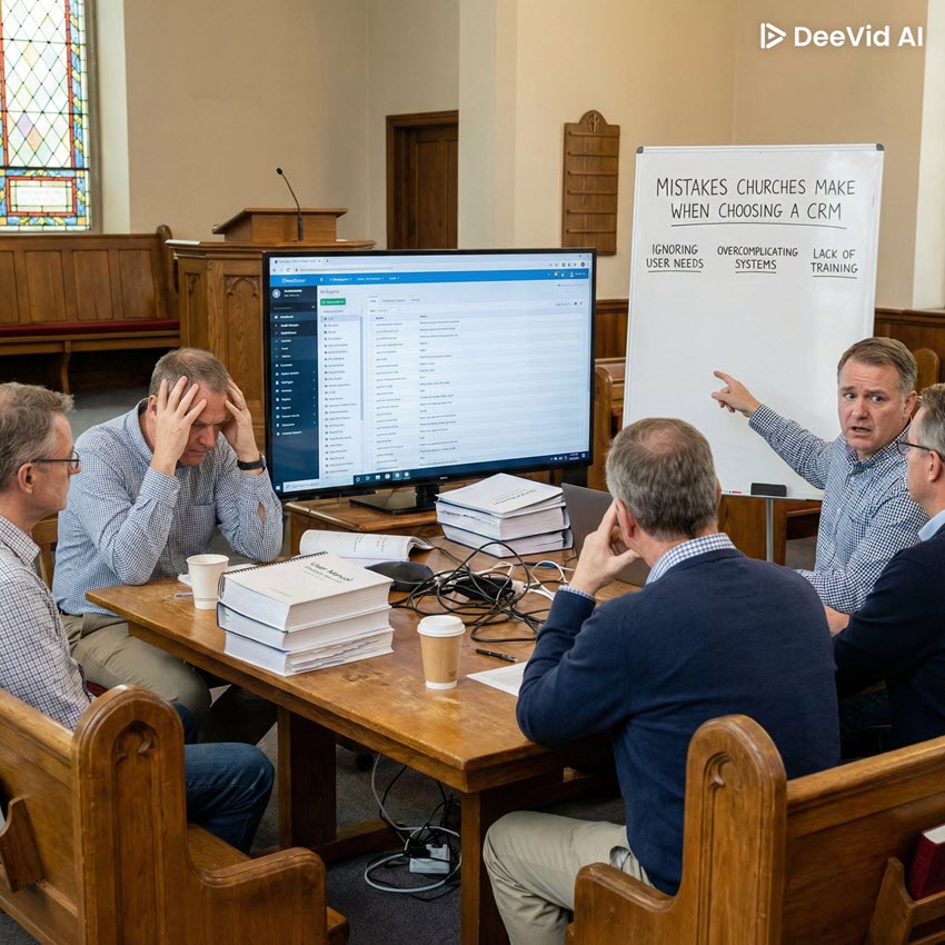 Mistakes Churches Make When Choosing a Church CRM